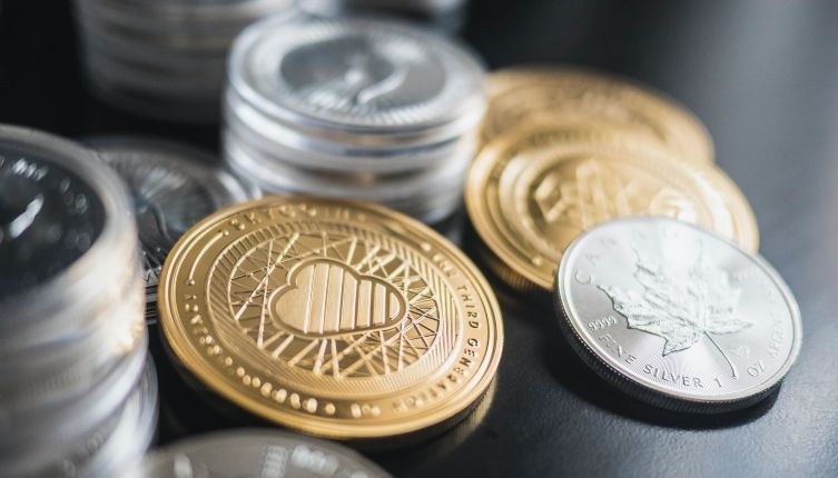 Guld og søv mønter